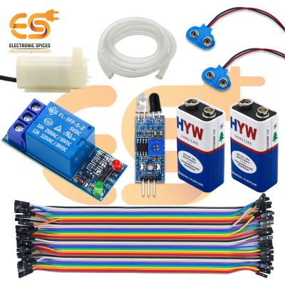 Combo of Electronics DIY Kit | 5V Relay | Mini Water Pump | Proximity Sensor | Jumper Wires (48 Items)